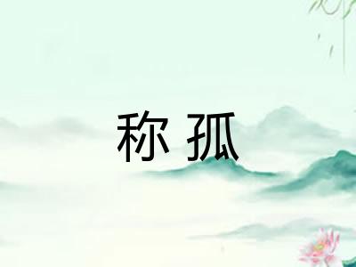 称孤