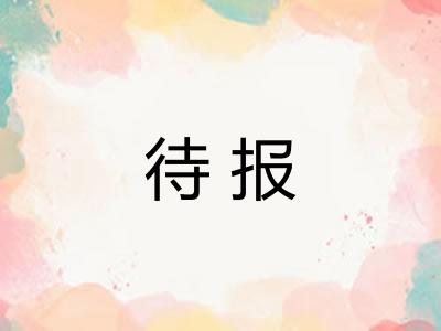 待报
