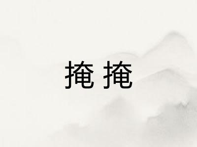 掩掩