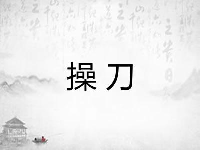 操刀 操刀