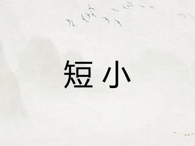 短小