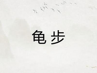 龟步