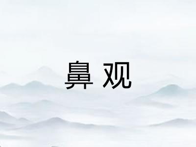 鼻观 鼻观