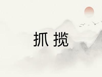 抓揽