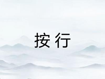 按行 按行
