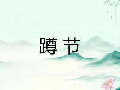 蹲节