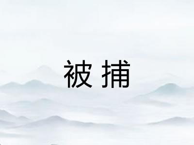 被捕 被捕