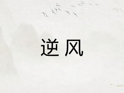 逆风 逆风