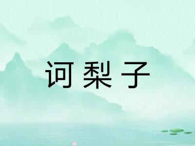 诃梨子