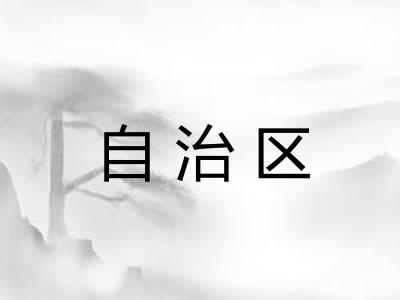 自治区 自治区