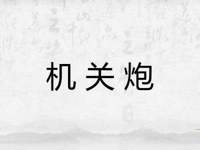 机关炮 机关炮