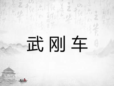 武刚车 武刚车