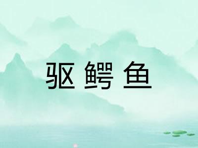 驱鳄鱼