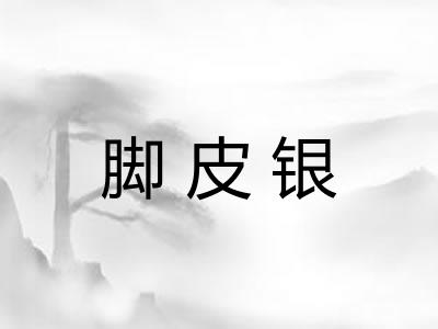 脚皮银