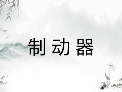 制动器 制动器