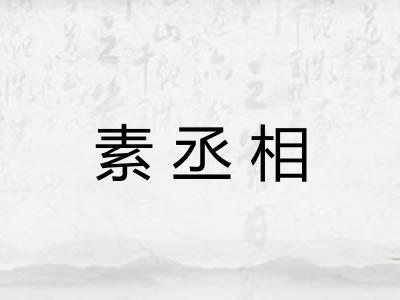 素丞相