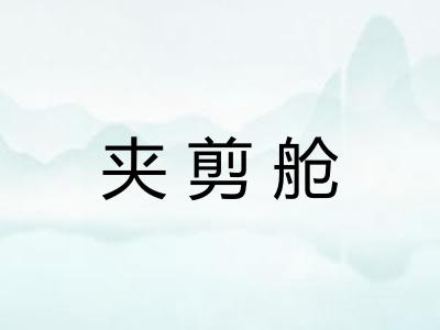 夹剪舱