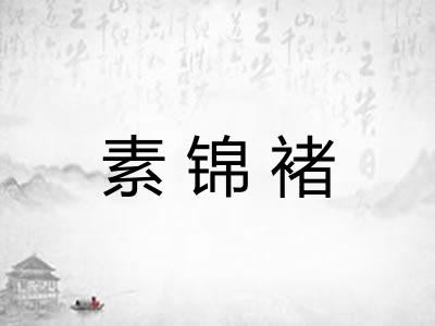 素锦褚 素锦褚