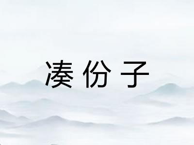 凑份子 凑份子