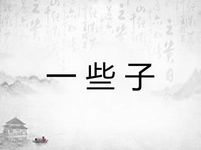 一些子