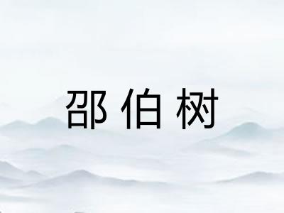 邵伯树