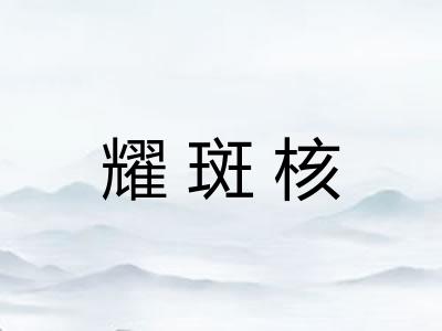 耀斑核