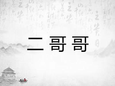 二哥哥