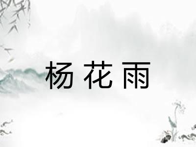 杨花雨