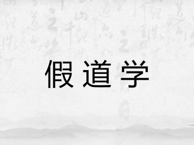 假道学