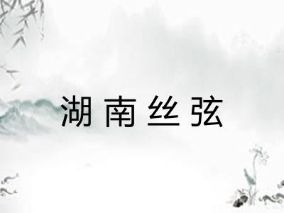 湖南丝弦