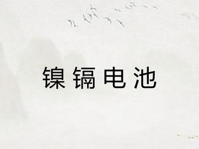 镍镉电池
