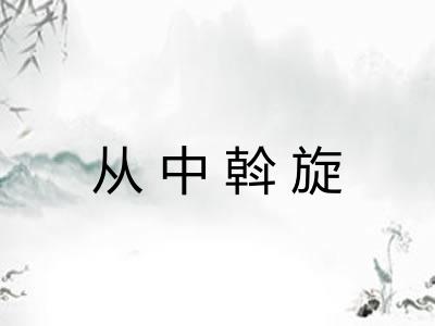 从中斡旋 从中斡旋