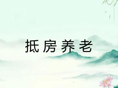 抵房养老