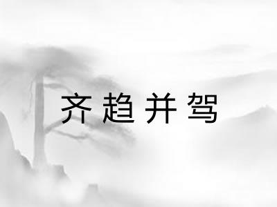齐趋并驾