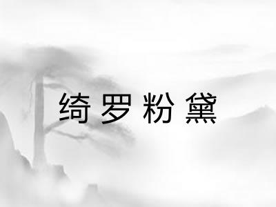 绮罗粉黛 绮罗粉黛