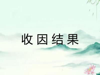 收因结果