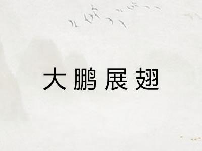 大鹏展翅 大鹏展翅