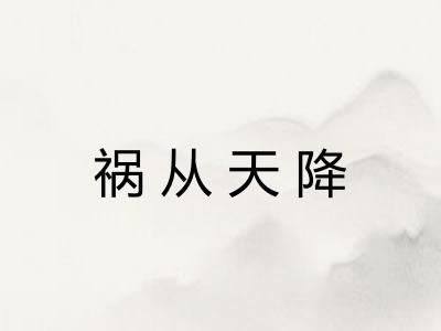 祸从天降 祸从天降
