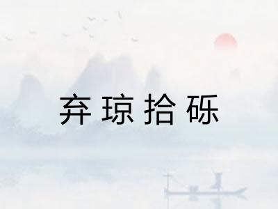 弃琼拾砾
