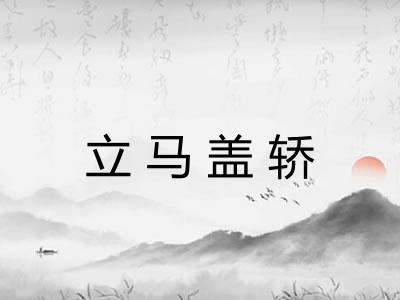 立马盖轿