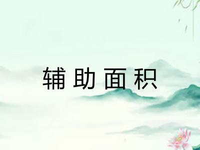 辅助面积