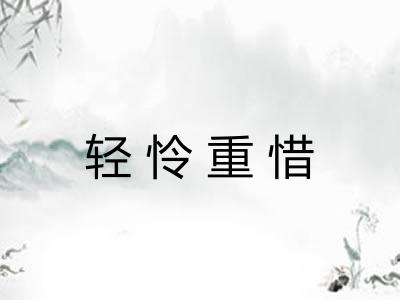 轻怜重惜 轻怜重惜