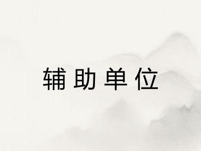 辅助单位 辅助单位