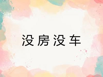 没房没车