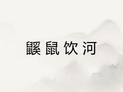 鼷鼠饮河