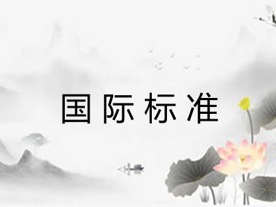 国际标准