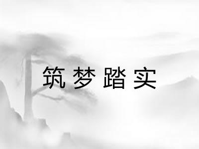 筑梦踏实