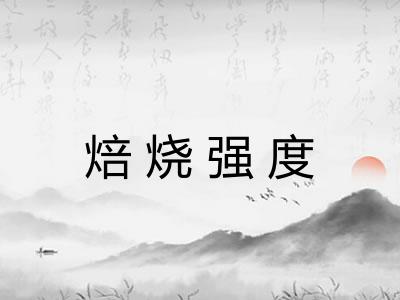 焙烧强度
