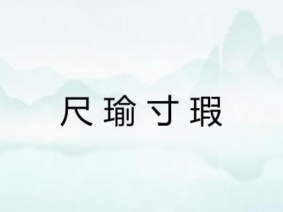 尺瑜寸瑕