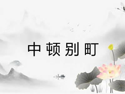 中顿别町